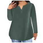 Plus Size Loose Women's V-neck Short-sleeved T-shirt