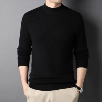 Men's Cashmere Sweater Half Turtleneck