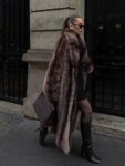 Chic Brown Faux Fur Overcoat