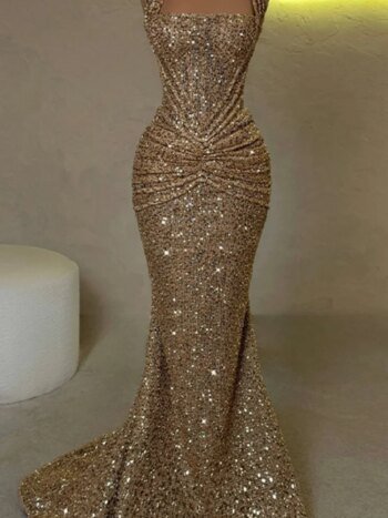 Sparkly Sequins Mermaid Evening Dress