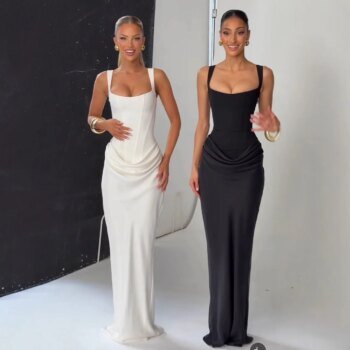 Sexy Corset Maxi Party Dress