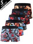 Men's boxing shorts 5 pieces set