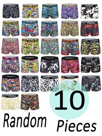 Men's 10-Pack Polyester Boxer Briefs -