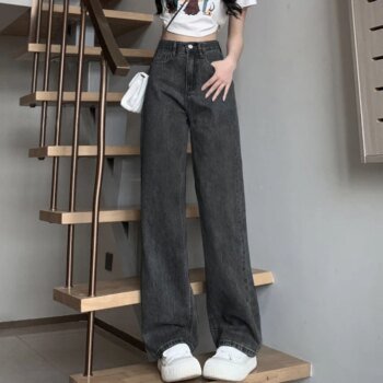 Woman Vintage Wide Leg Jeans