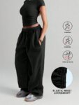 Plus Size Fitness Sweatpants Wide Leg