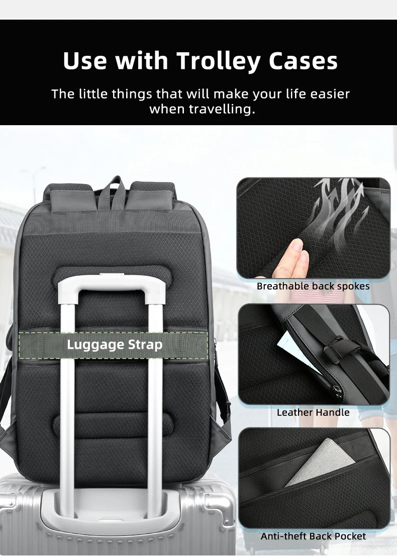 17 Inch Laptop Backpack Multifunctional Anti-Theft Backpack