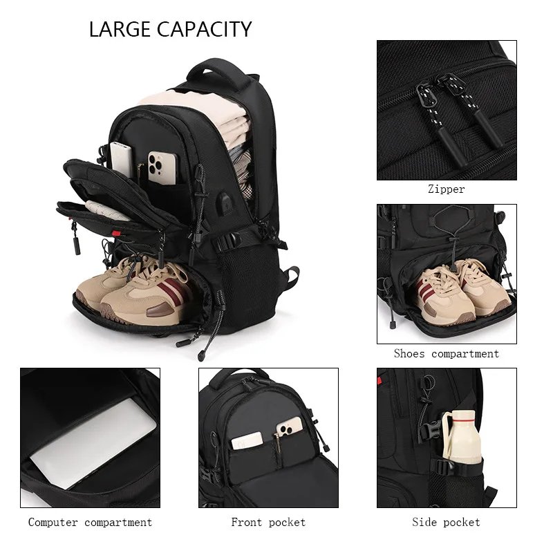 New Travel Large Capacity  Hiking Backpacks Business Trip 16 inch Laptop Bag