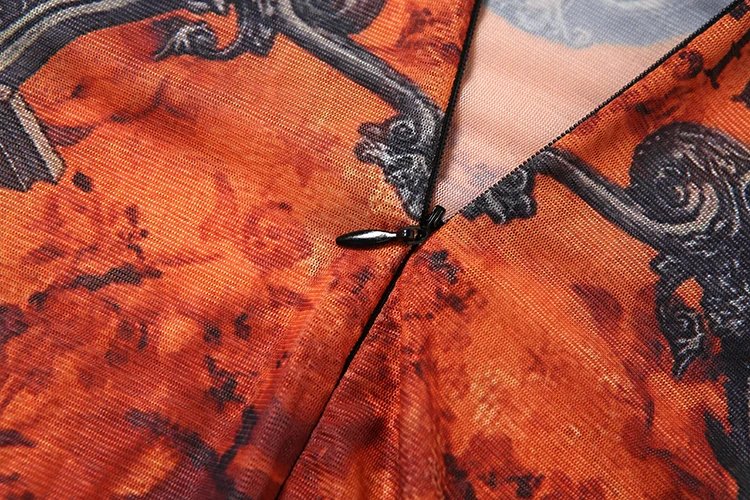 Weird Puss Sexy Fitness Jumpsuit Women Tie-Dye Print o-Neck