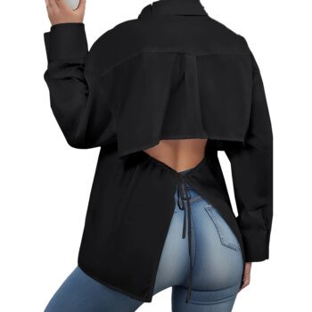 Plus Size Women's Crop Top Shirt