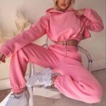 Tracksuit Women Two Piece Set - Oversized Hoodie Sweatpants